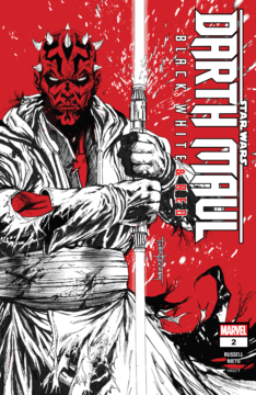 Darth Maul Black White Red 002 Cover